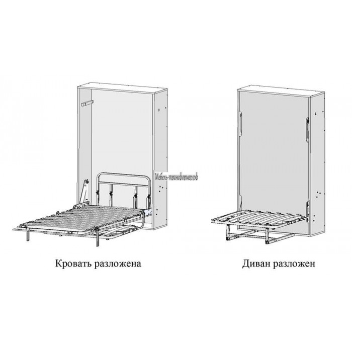 Трансформер шкаф кровать рф102